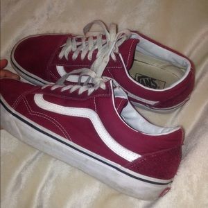 maroon old school vans!